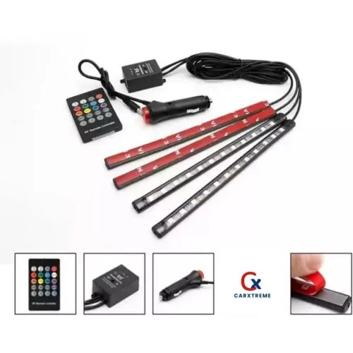 12 LED Multicolor Car Atmosphere Light