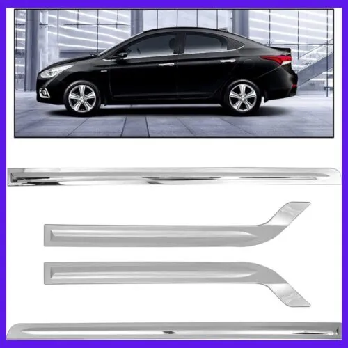 Verna Door Beading With Chrome Finish | Set of 4 Pcs