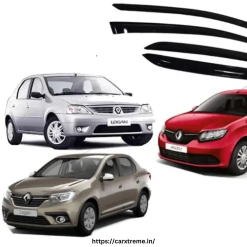 Renault Logan Door Visor (2007 Onwards), Black Smoke