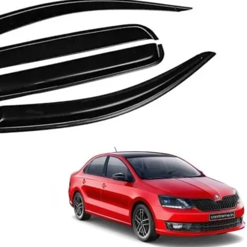 Injection Moulded Skoda Rapid Door Visor | Set of 6 Pcs