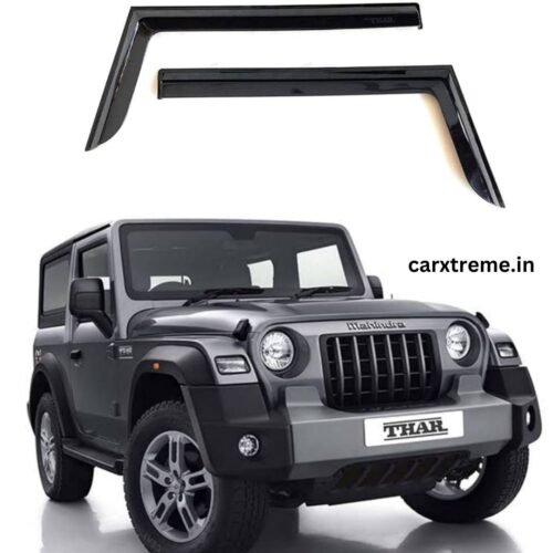 Mahindra Thar Door Visor l Set of 2 (Black)