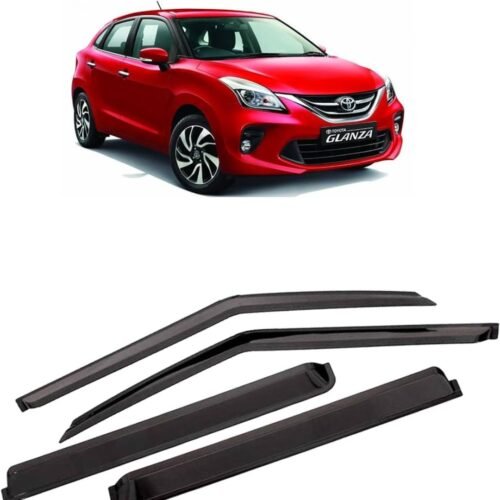 Toyota Glanza Door Visor l Set of 4 l Black