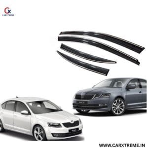 New Octavia Chrome Door Visor