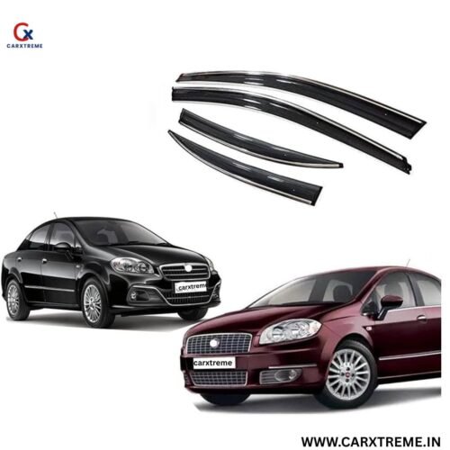 Fiat Linea Chrome Door Visor l Onwards 2007-Now