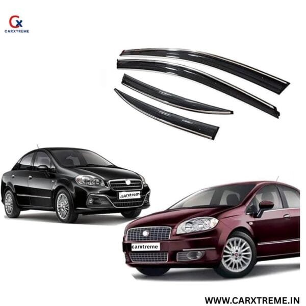 Fiat Linea Chrome Door Visor