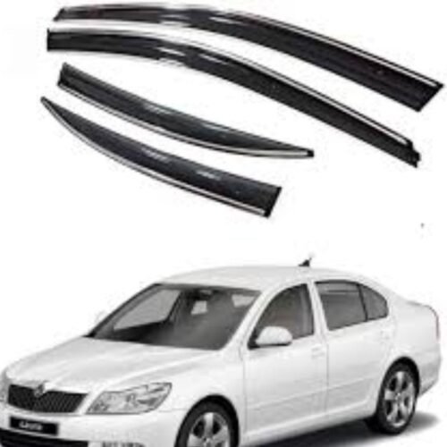 Skoda Octavia Chrome Door Visor l Old l Year 2001-2010