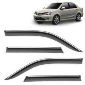 Toyota Etios Chrome Door Visor